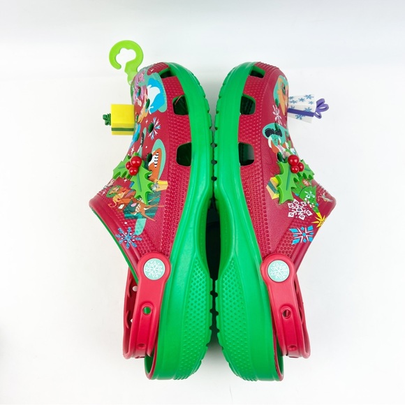 NEW Disney Parks Christmas Crocs Holiday Presents Mickey Friends 3D Clogs M8/W10 - Picture 6 of 8